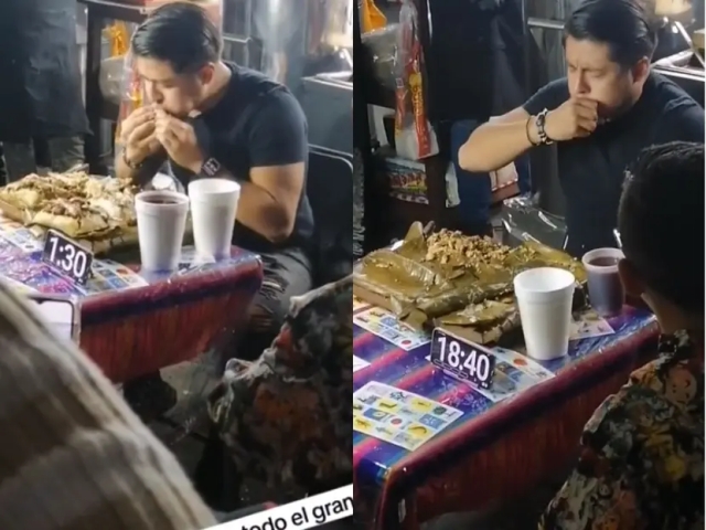 Youtuber sufre sorprendente derrota en desafío de comer tamales gigantes en 10 minutos