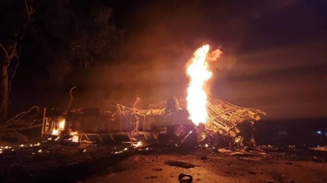 Hidalgo: Accidente en carretera Victoria-Monterrey deja 14 personas calcinadas