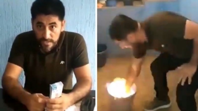 Maestro de la CNTE quema un millón de pesos; acusa que su líder intentó sobornarlo