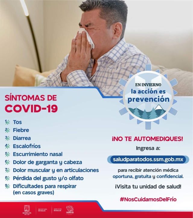 El gobierno estatal promueve el sitio web https://saludparatodos.ssm.gob.mx/ para la atención en casos de enfermedades respiratorias. 