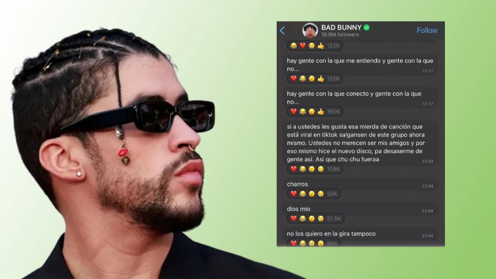 Controversia musical: Bad Bunny explota contra hit de inteligencia artificial en TikTok