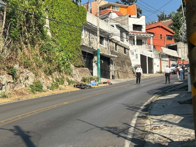 Fallece motociclista en Subida a Chalma