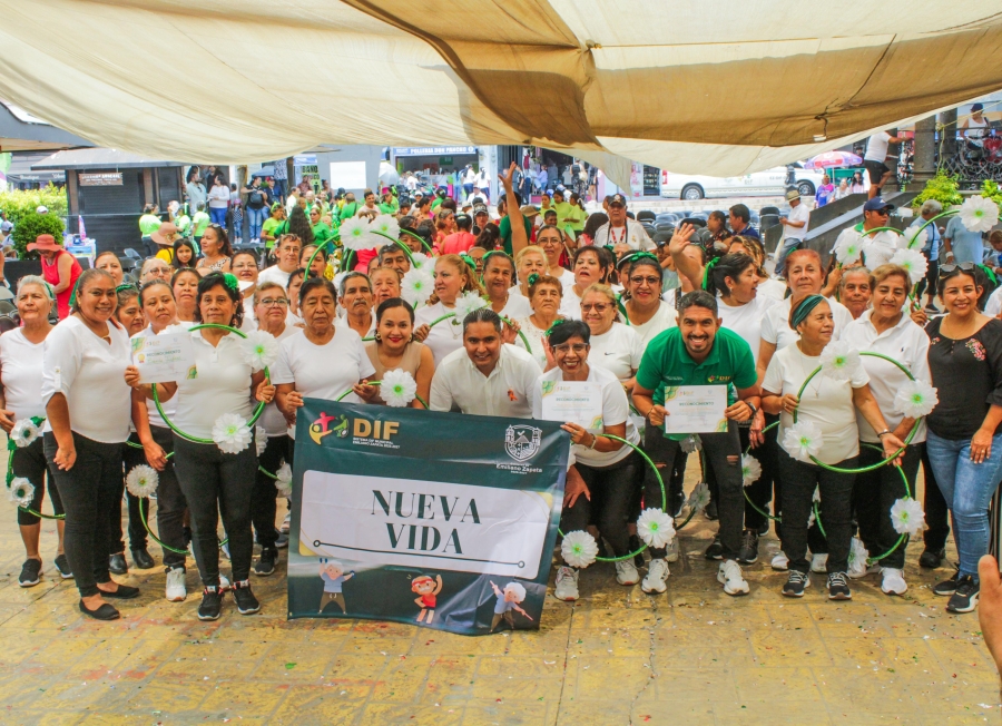 Realiza DIF Emiliano Zapata 'Primer encuentro municipal de tablas rítmicas de adultos mayores'