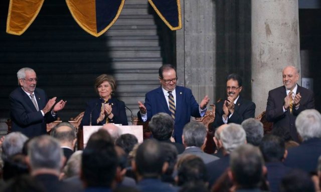 Leonardo Lomelí toma protesta como nuevo rector de la UNAM