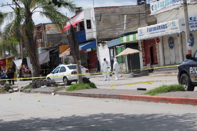 El ataque ocurrió en una zona comercial.