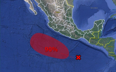Aumenta probabilidad de que se forme la tormenta tropical Alvin