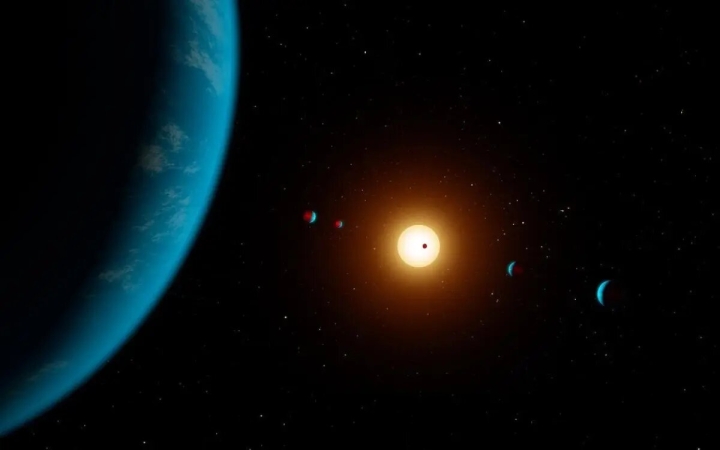 Descubren extraño sistema solar con 6 planetas en resonancia