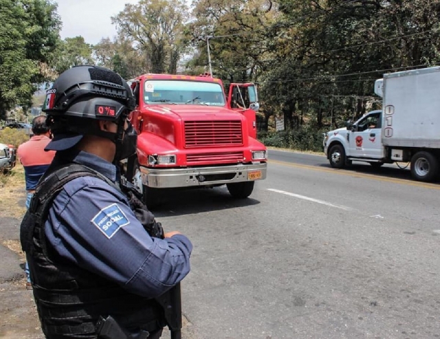 Mantiene SSP Cuernavaca puntos de revisión de vehículos pesados