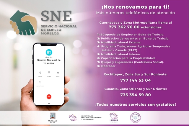 Ofrece SNE Morelos vinculación laboral al extranjero de forma segura