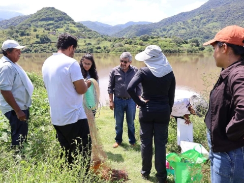 Además de la capacitación, hubo pesca de pez diablo.