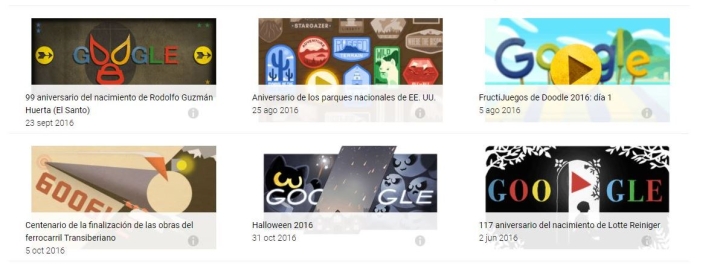 Cómo y dónde jugar Doodles que Google sacó en el pasado