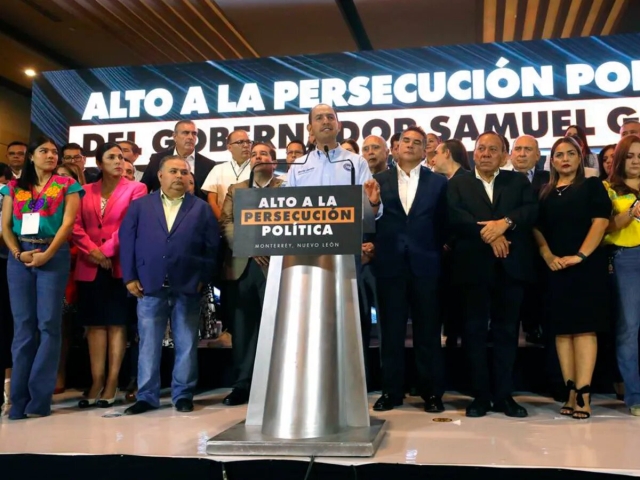 Alianza opositora acusa a Samuel García de persecución política