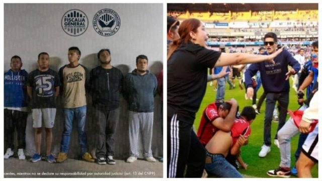 Detienen a 10 presuntos responsables de agresiones en el estadio Corregidora