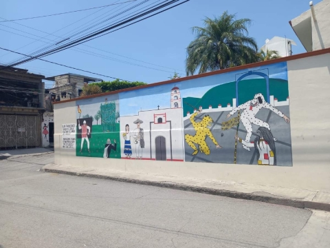Los murales en el pueblo indígena de Tetelpa incluirían las fiestas, las danzas, lugares emblemáticos, así como a las personas destacadas.