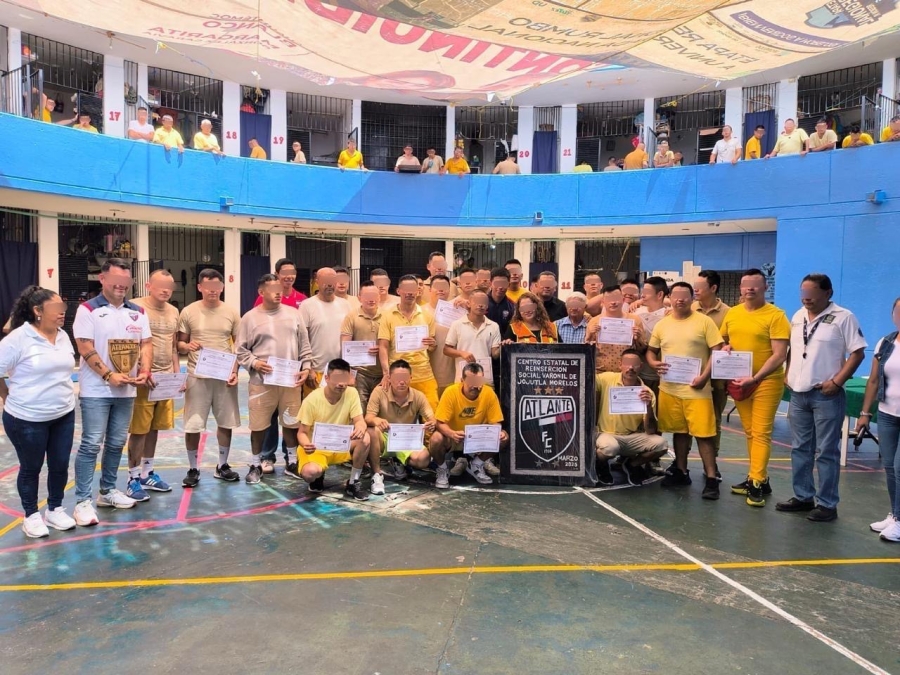 Conviven directivos y futbolistas del Atlante con PPL del Centro de Reinserción Social de Jojutla