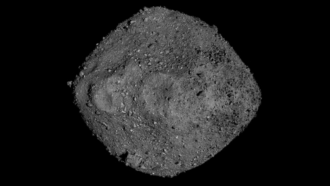 Imagen compuesta de Bennu generada por el la misi&oacute;n OSIRIS-REx