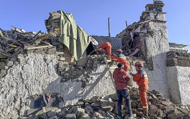 Sismo de magnitud 6.8 en el Tíbet deja al menos 95 muertos