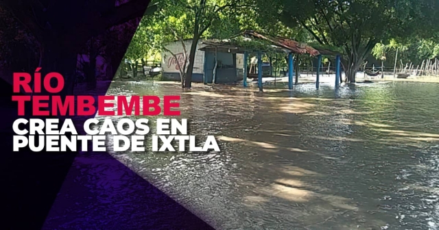 Una cancha y dos viviendas terminaron inundadas.