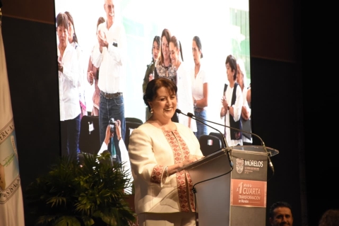 &#039;A un año de la Cuarta Transformación en Morelos&#039;, gobernadora Margarita González Saravia comparte avances
