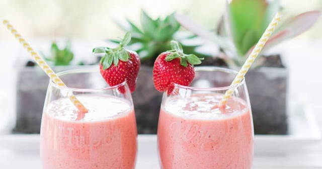 Sabor del otoño: Smoothie de guayaba, fresa y naranja