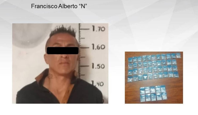 Atrapado en Totolapan con cocaína y cristal