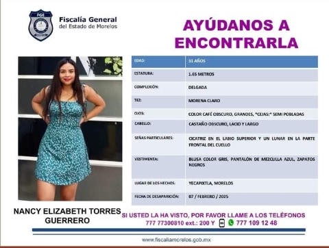 Una mujer desapareció en Yecapixtla