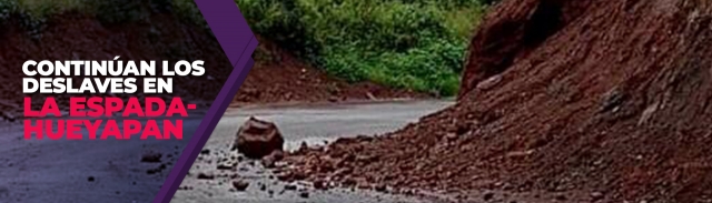 En casi dos meses se han registrado un par de deslaves en la carretera.