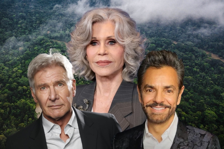 Eugenio Derbez, Jane Fonda y Harrison Ford lideran protesta internacional: &#039;La Amazonía no está en venta&#039;
