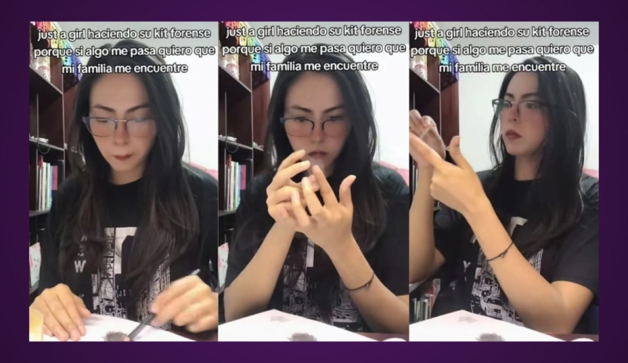 Tiktoker crea su propio kit forense en caso de desaparición y se vuelve viral