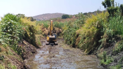 Los trabajos se realizan de cara a la temporada de lluvias.