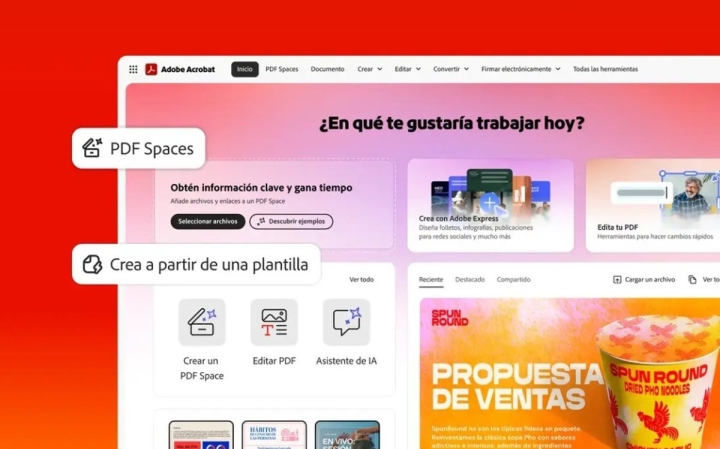 Adobe lanza &#039;Acrobat Studio en español&#039; con inteligencia artificial para potenciar la productividad