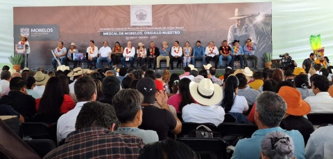 El anuncio del plan fue realizado ante productores de agave, mezcal y otros productos relacionados con la industria.