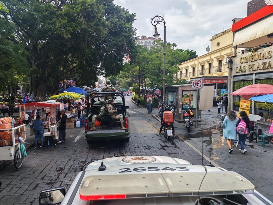 Elementos del Ejército Mexicano y GN llevan a cabo operativo 'Máxima Presencia' en Cuernavaca