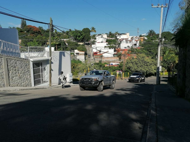 Agentes de la Guardia Nacional y policiacos se movilizaron en la zona.