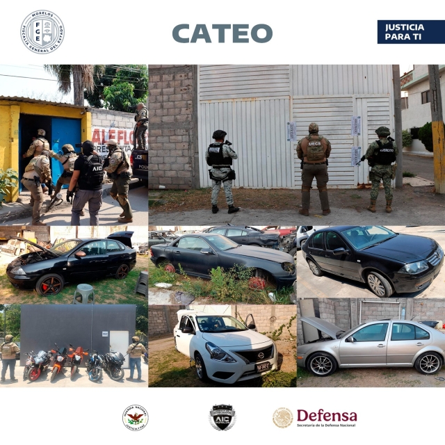 En operativo &#039;Técatl&#039; aseguran 37 vehículos y seis motos; desarticulan célula vinculada al robo de autos