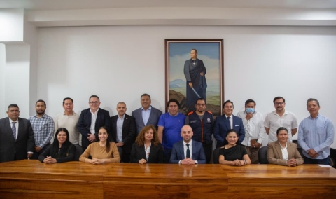 Se reúne Edgar Maldonado con titulares de la Secretaría de Gobierno