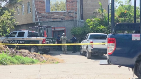 Cuerpos de seguridad resguardaron la escena del crimen.