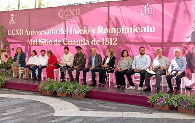 Inician festejos conmemorativos por el 212 aniversario del Sitio de Cuautla de 1812