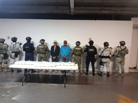  Los detenidos son Alfredo “N” y Francisco “N”, quienes fueron puestos a disposición del Ministerio Público Federal.