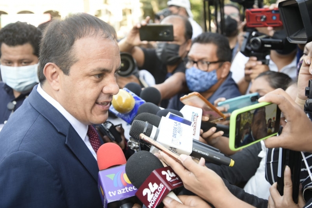 Refrenda Cuauhtémoc Blanco que su gobierno trabaja con transparencia