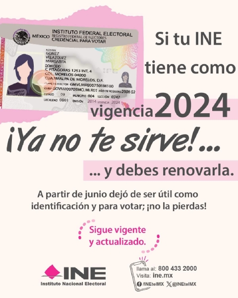 La 04 Junta Distrital del INE llamó a los miles de ciudadanos que perdieron la vigencia de la credencial a acudir a los módulos a renovarla.