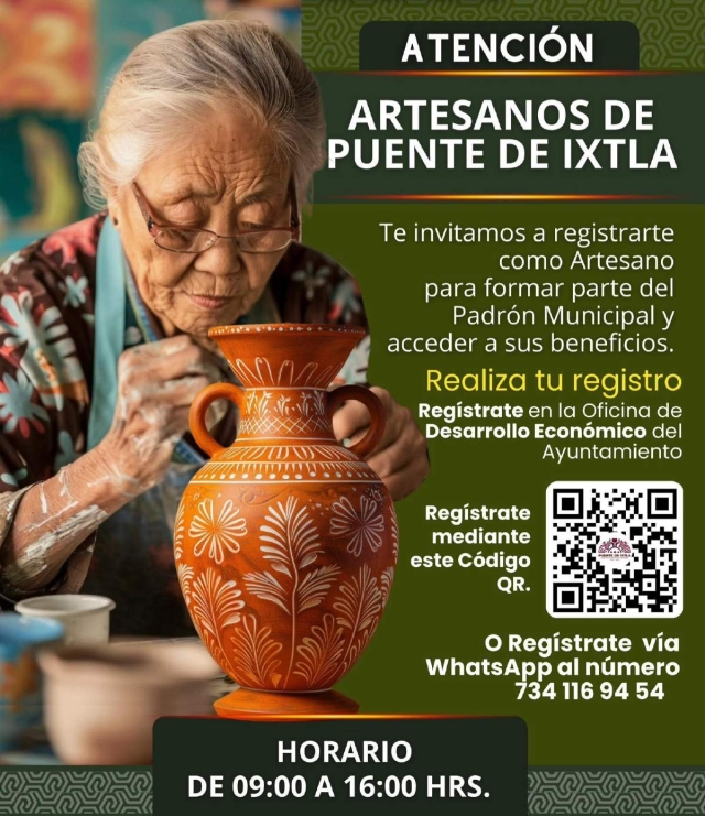 Integrará padrón de artesanos Puente de Ixtla