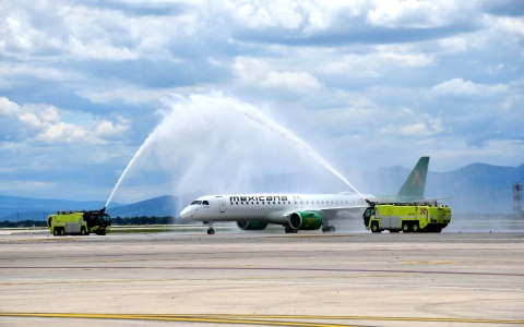 Mexicana recibe su primer &#039;Embraer E195-E2&#039; para modernizar de su flota