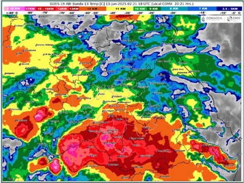 En las próximas horas se mantendrán lluvias muy fuertes y fuertes en Morelos, alerta CEPCM