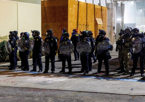 Trump anuncia el despliegue de tropas en Portland