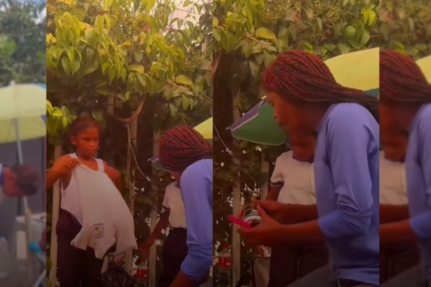 Mujer limpiavidrios conmueve en redes tras alistar a sus hijos para ir a la escuela en medio del tr&aacute;fico