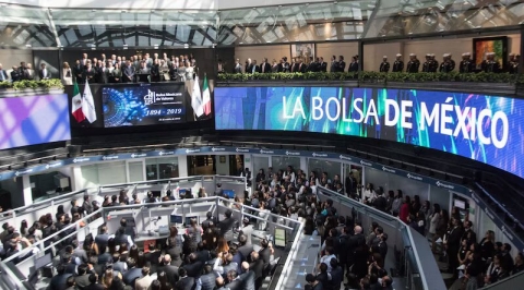 La Bolsa de México baja 1.11% ante caídas en los mercados internacionales