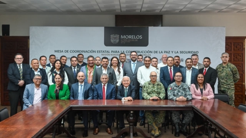 Atiende Mesa de Coordinación Estatal para la Construcción de Paz y Seguridad acciones recientes en la materia