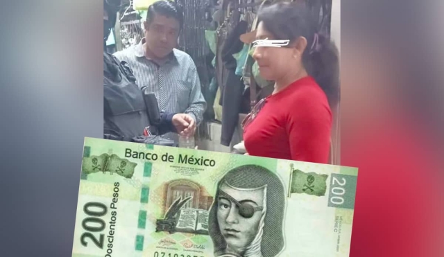 Quería hacer compras con un billete falso