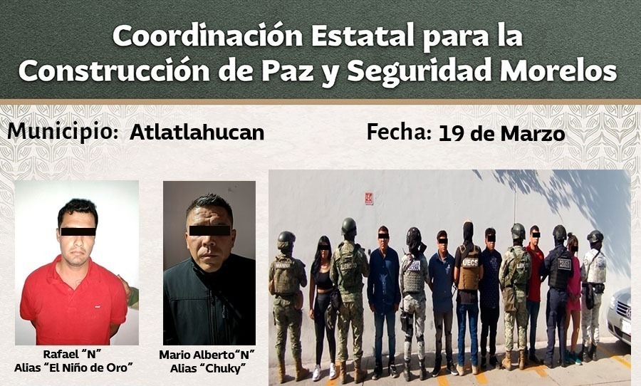 Detienen a Rafael 'N', presunto líder delincuencial del Cártel del Pacífico y/o Los Sinaloas